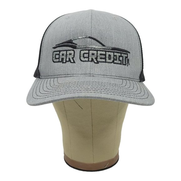 Richardson Car Credit Mesh Snapback Cap Trucker Baseball Hat Gray - Picture 5 of 12